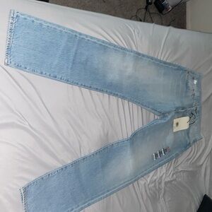 Blue Levi 501’s jeans